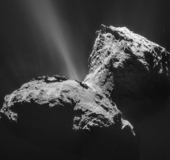 Rosetta's comet 67p. Image credit: ESA/Rosetta/NAVCAM – CC BY-SA IGO 3.0